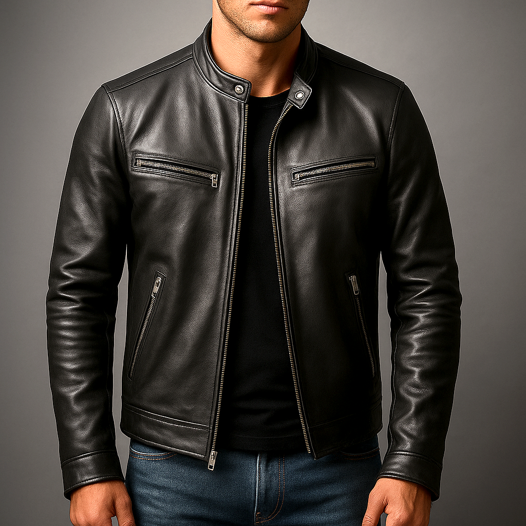 Men's Jacket | Full Zip & Stand Collar