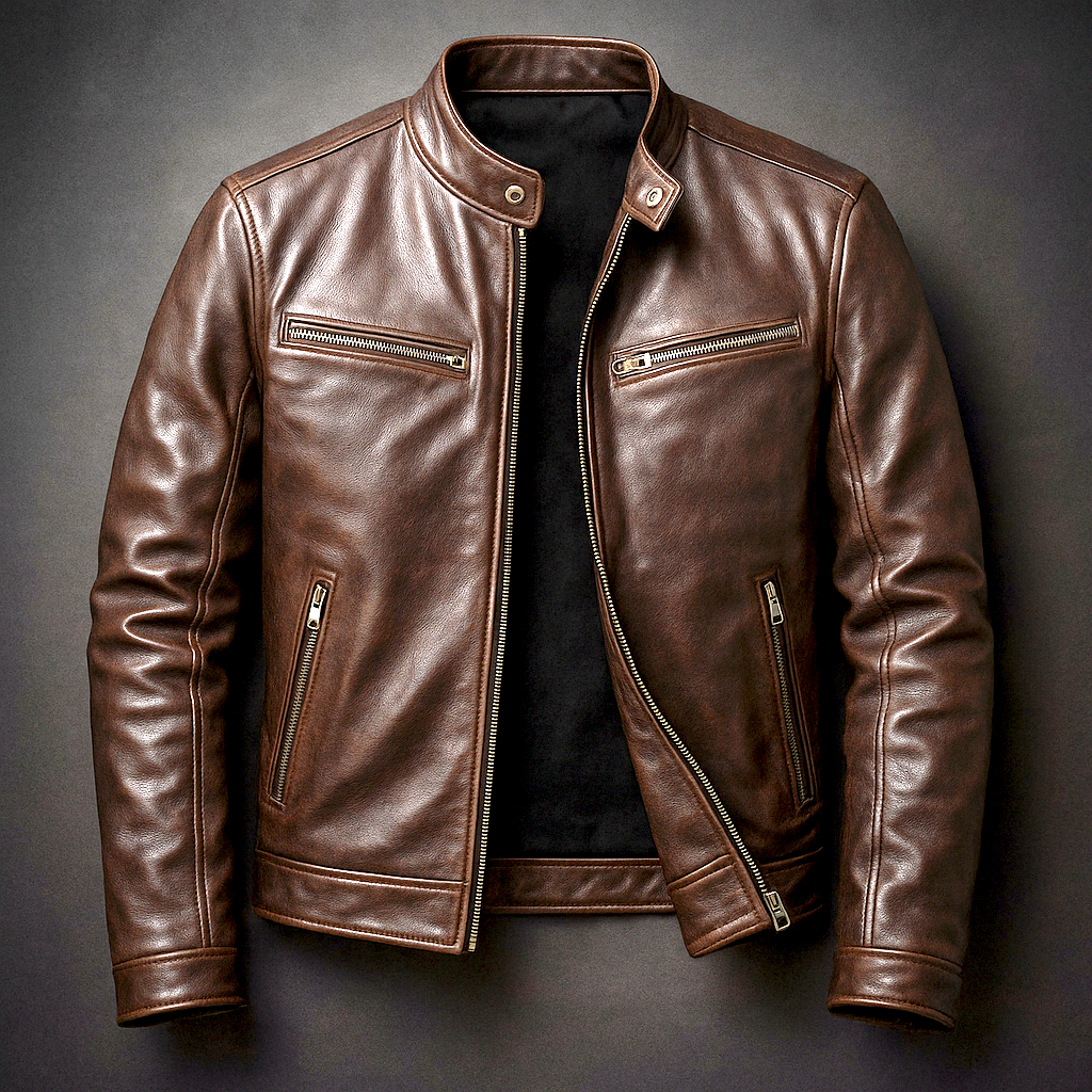 Men's Jacket | Full Zip & Stand Collar
