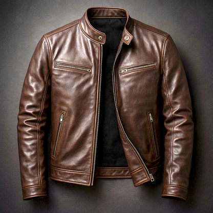 Men's Jacket | Full Zip & Stand Collar