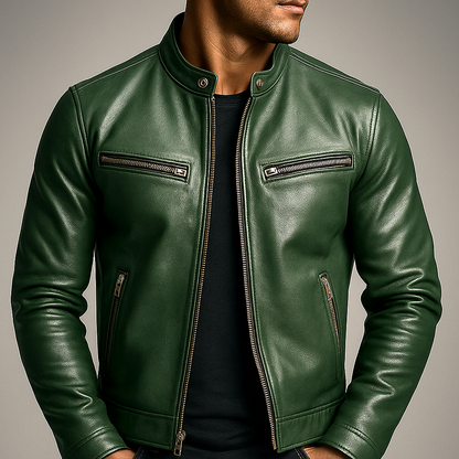 Men's Jacket | Full Zip & Stand Collar