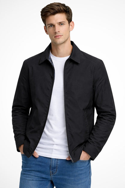 Men's Jacket | Zip-Up Harrington Style
