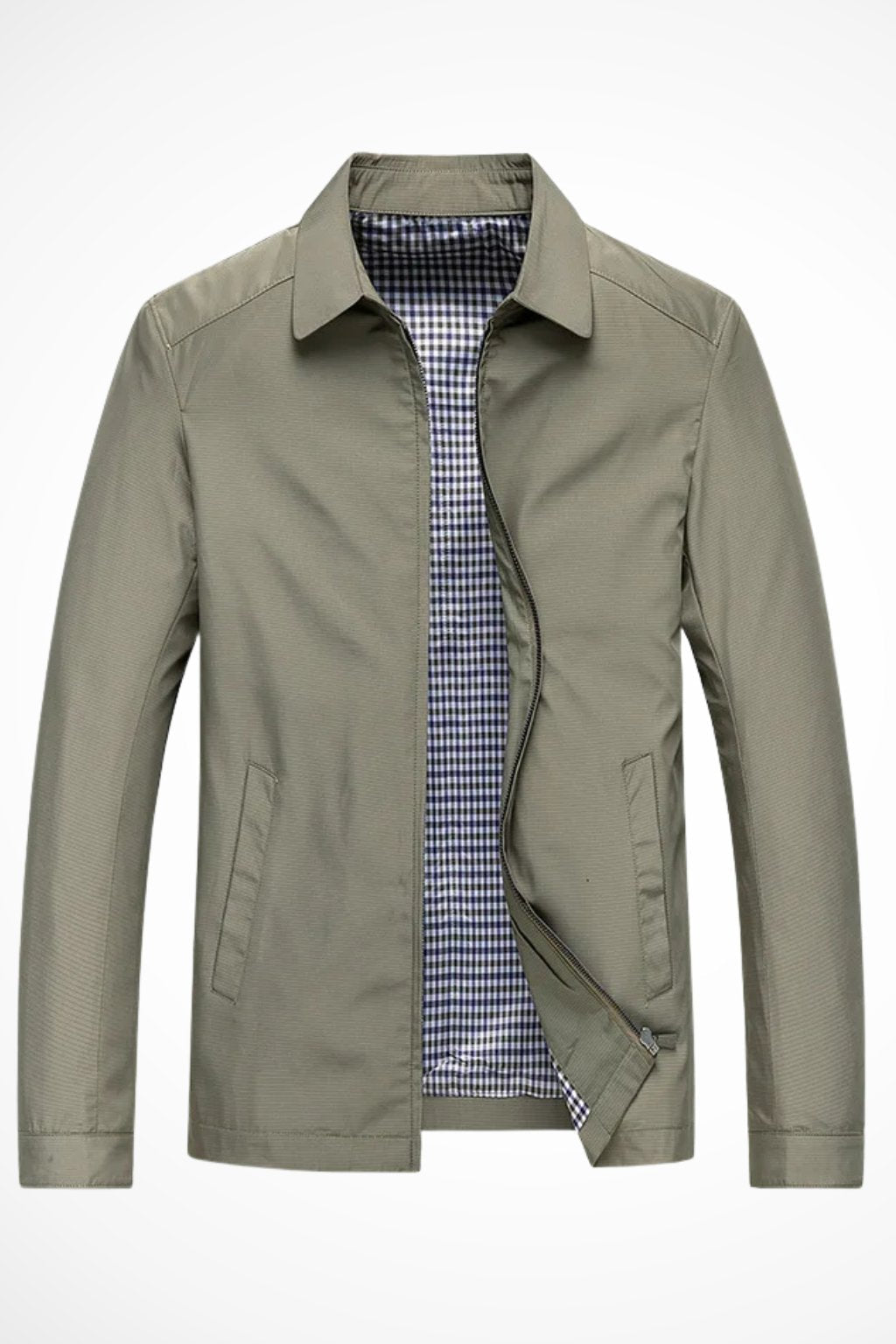 Men's Jacket | Zip-Up Harrington Style