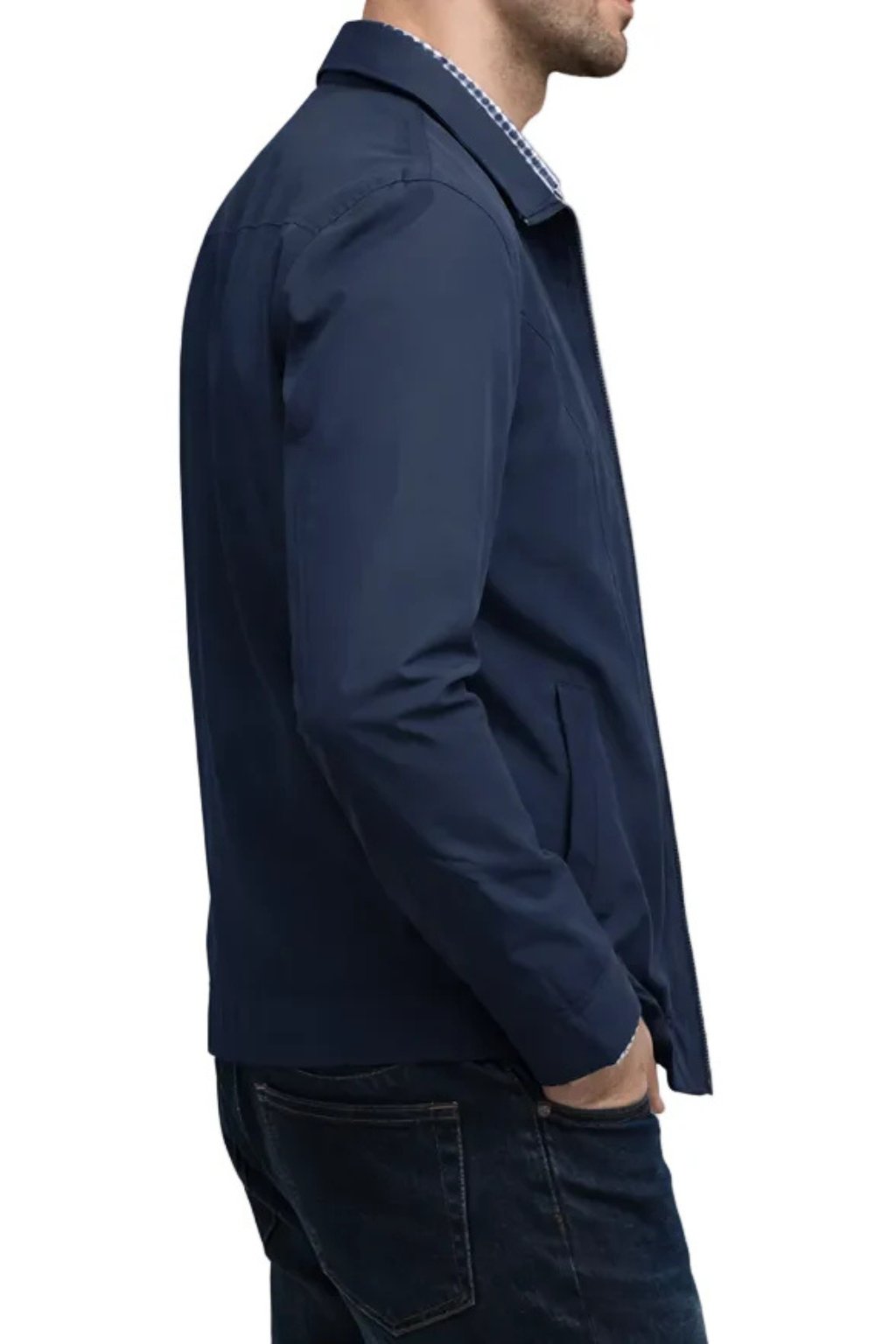 Men's Jacket | Zip-Up Harrington Style