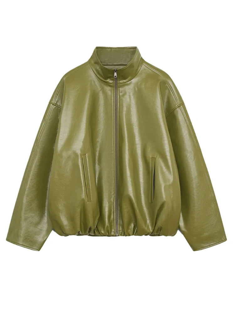 Men's Jacket | Zip Up High Neck Bomber Style