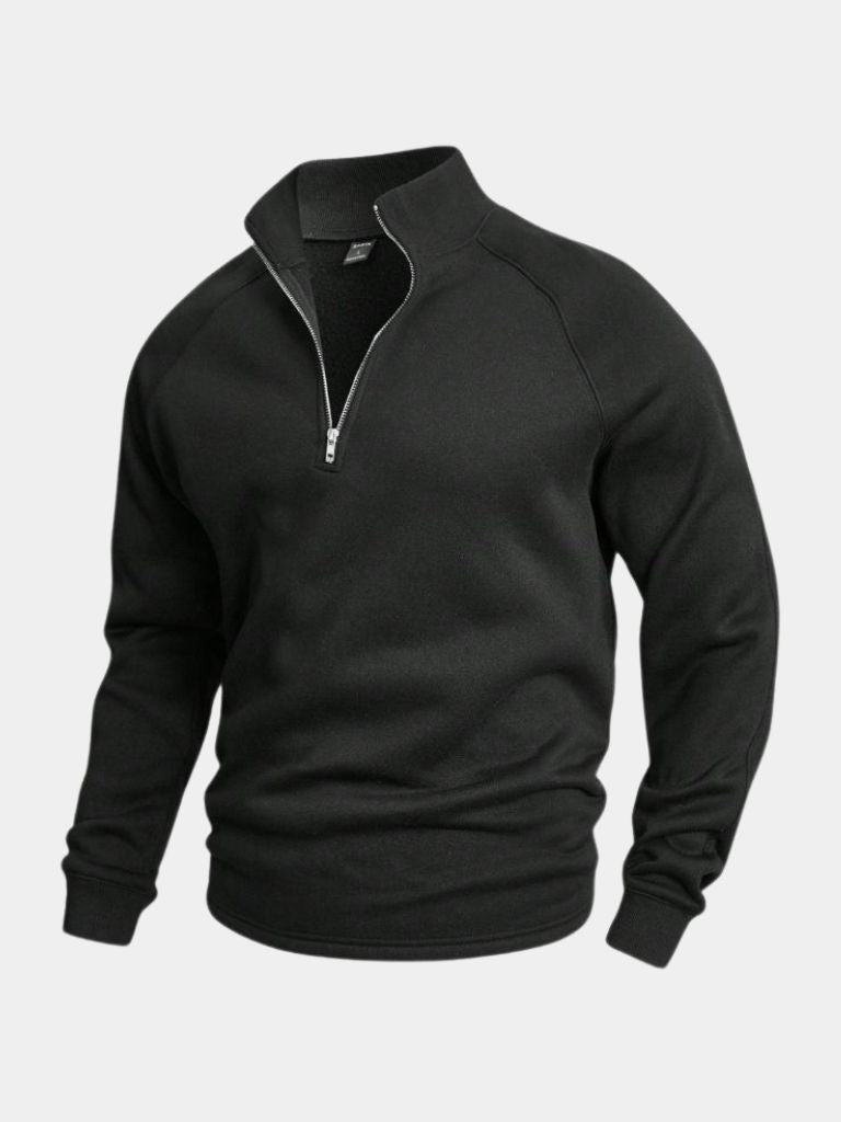 Men's Jumper Crew Neck Long Sleeve Flattering Fit with Crest Design