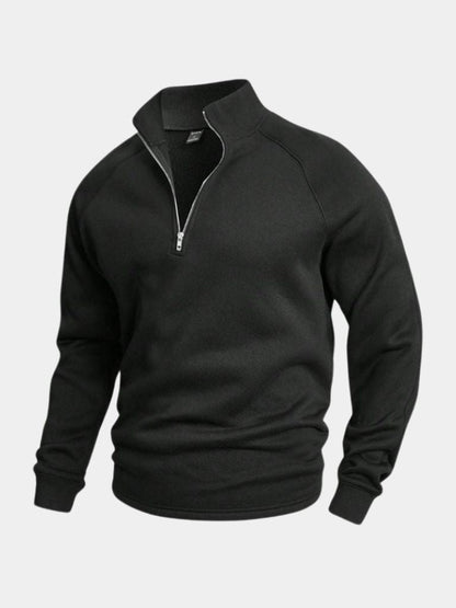 Men's Jumper Crew Neck Long Sleeve Flattering Fit with Crest Design