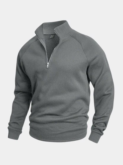Men's Jumper Crew Neck Long Sleeve Flattering Fit with Crest Design