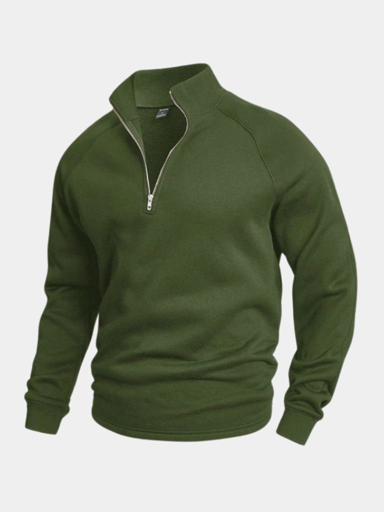 Men's Jumper Crew Neck Long Sleeve Flattering Fit with Crest Design