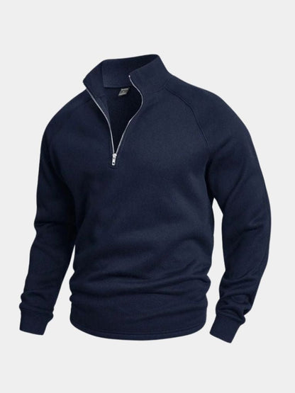 Men's Jumper Crew Neck Long Sleeve Flattering Fit with Crest Design