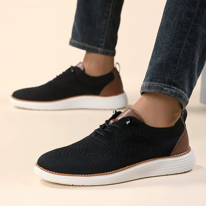 Men's Knit Sneakers Breathable Lightweight Smart Casual