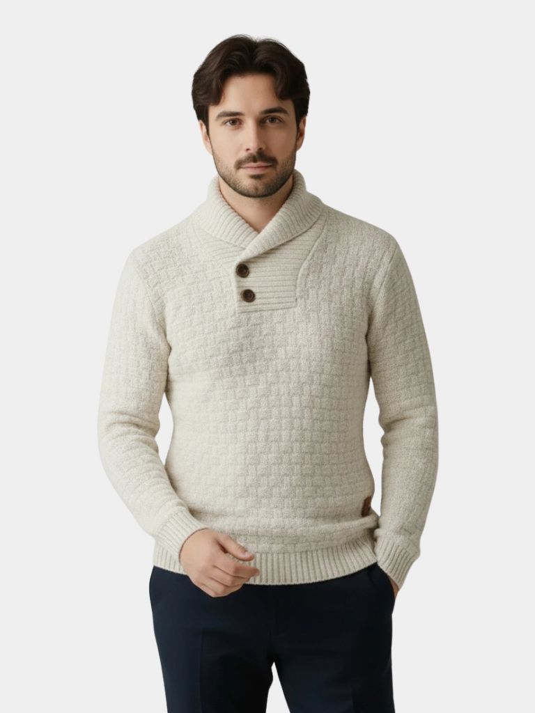 Men's Knit Sweater | Slim Fit & All-Day Comfort