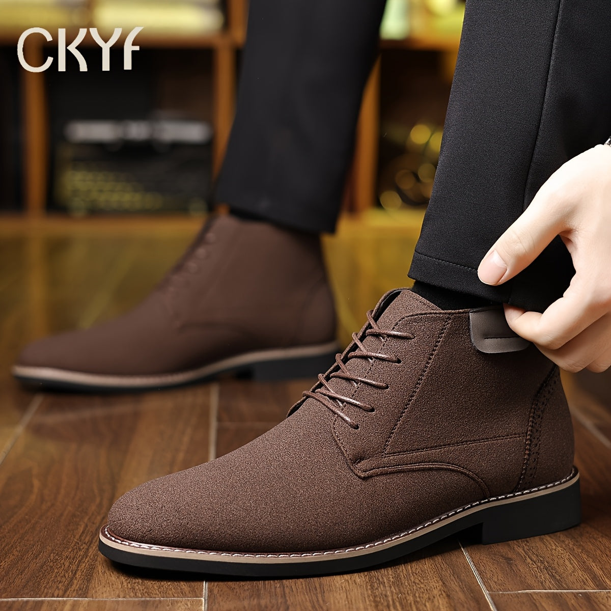 Men's Lace-Up Ankle Boots | Durable & Comfortable