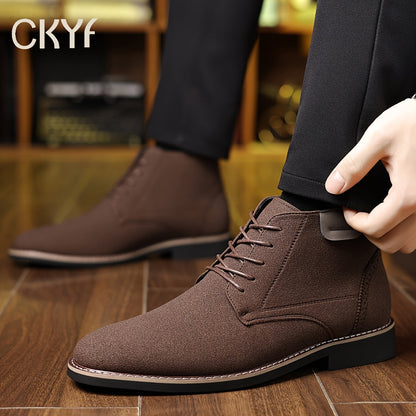 Men's Lace-Up Ankle Boots | Durable & Comfortable