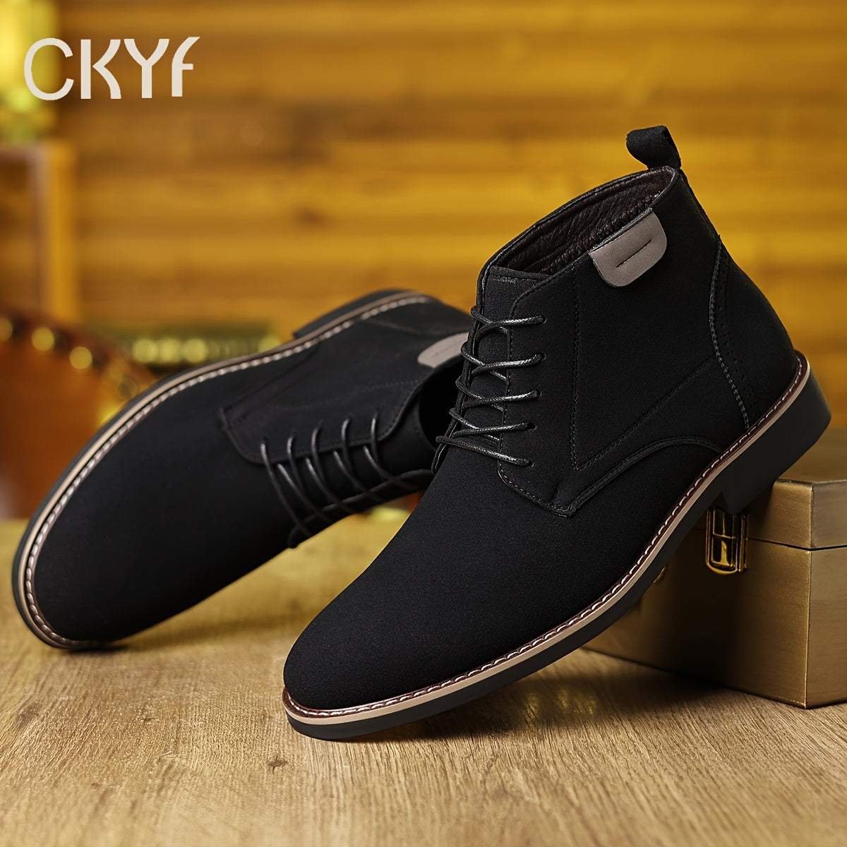 Men's Lace-Up Ankle Boots | Durable & Comfortable