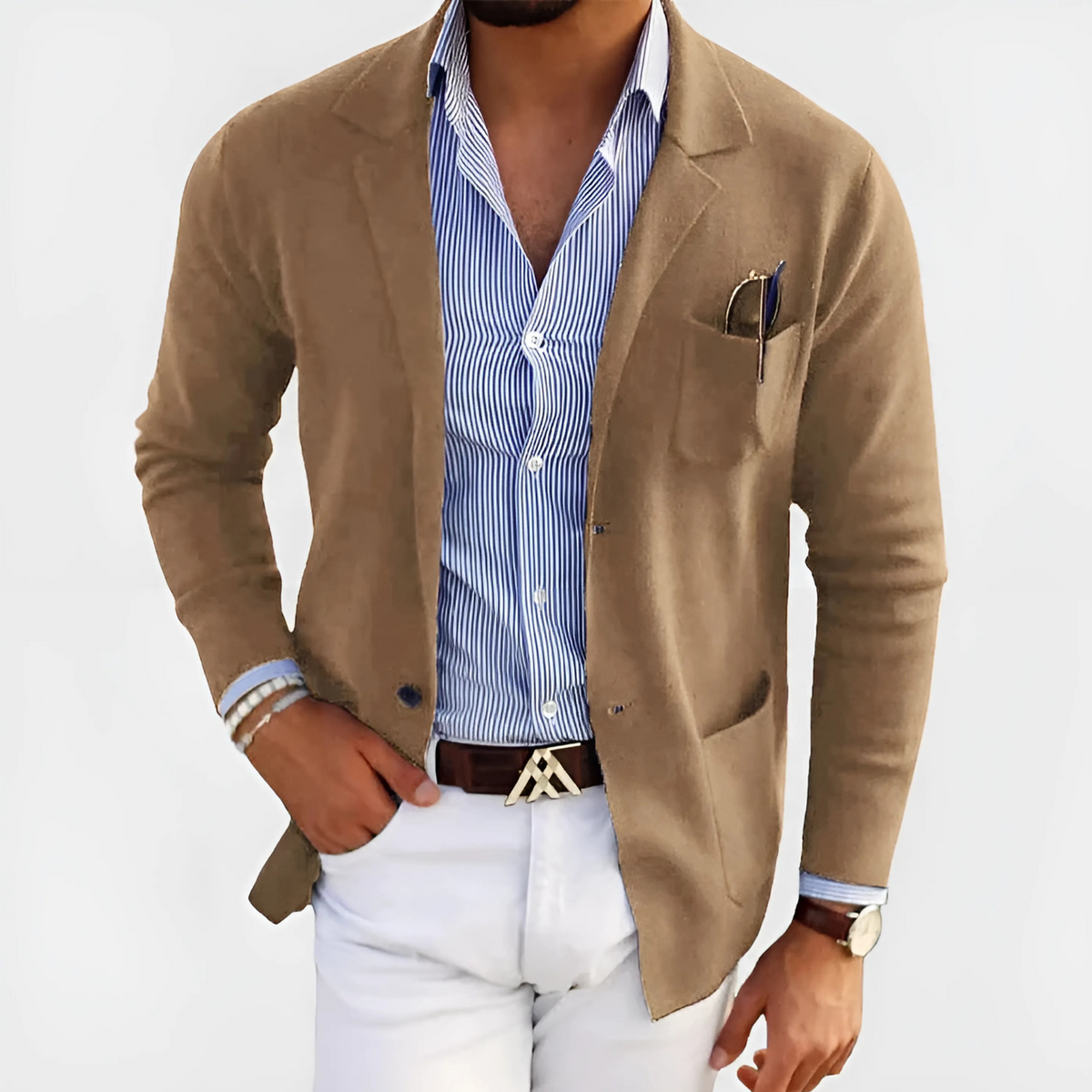 Men's Lightweight Blazer | Classic Lapel Smart Casual
