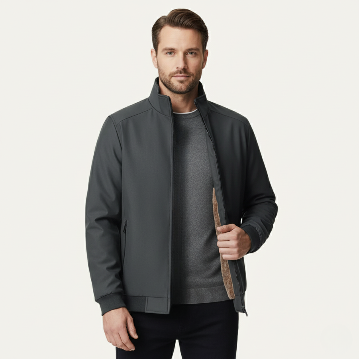 Men's Lined Jacket | Warm & Elegant