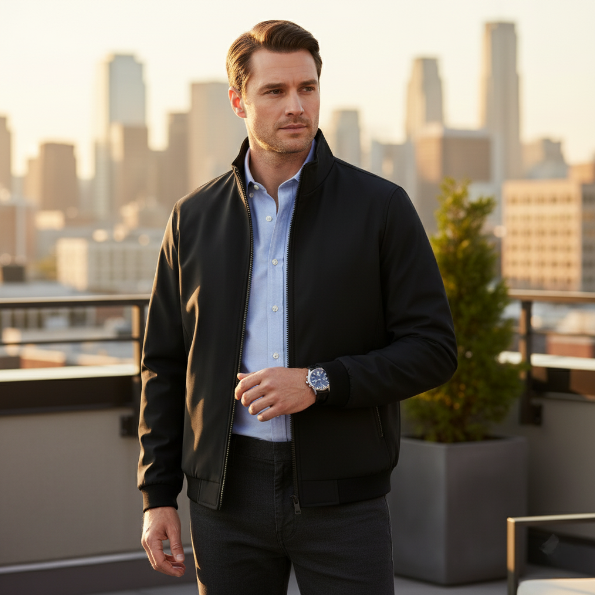 Men's Lined Jacket | Warm & Elegant