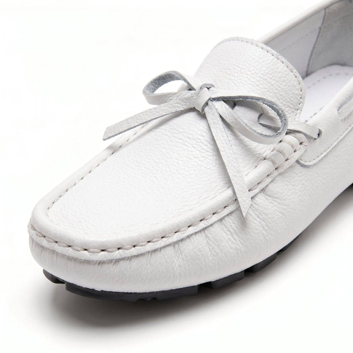 Men's Loafer Shoes Slip On Pebbled Driving Sole with Hand Stitching