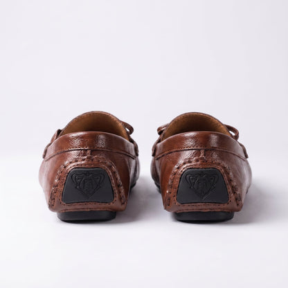 Men's Loafer Shoes Slip On Pebbled Driving Sole with Hand Stitching