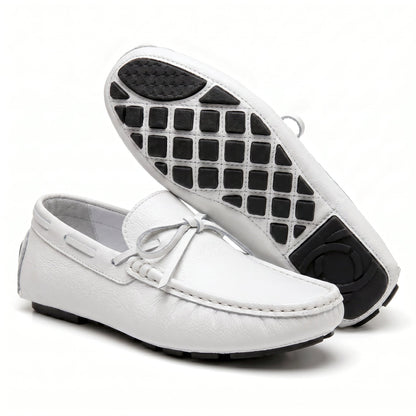 Men's Loafer Shoes Slip On Pebbled Driving Sole with Hand Stitching