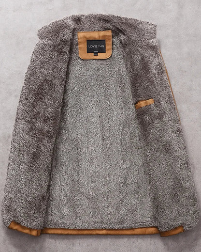 Men's Long Coat | Warm Lined