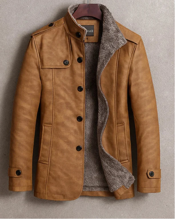 Men's Long Coat | Warm Lined