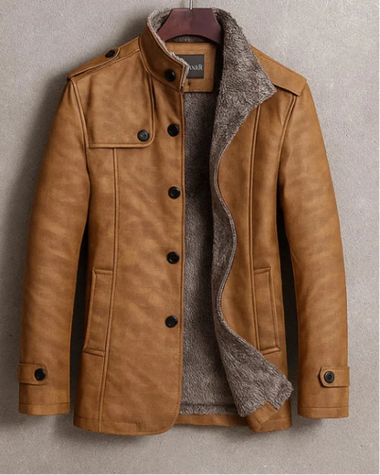 Men's Long Coat | Warm Lined