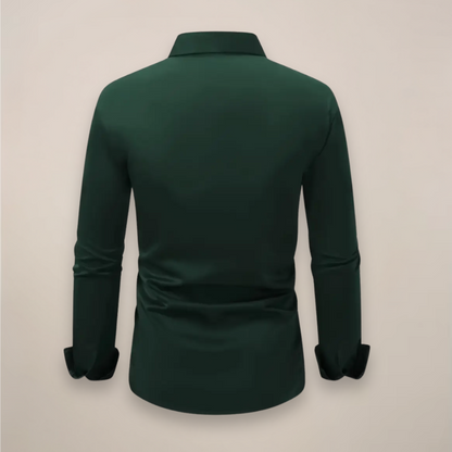 Men’s Long-Sleeve Shirt – Classic Notched Collar for Any Occasion