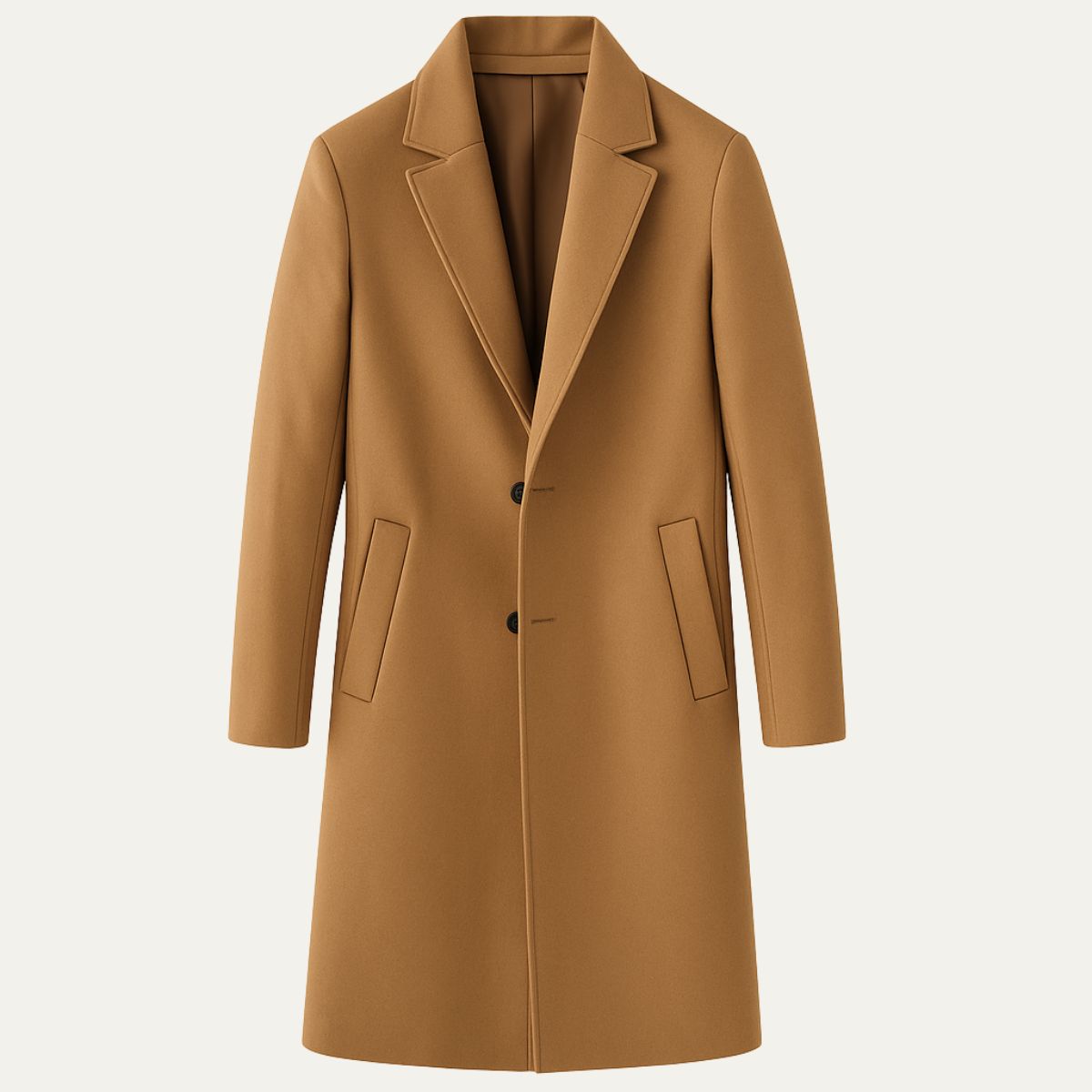 Men's Mid Length Coat | Tailored Fit & Warm
