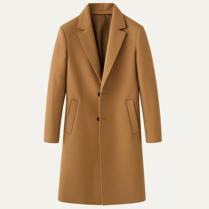 Men's Mid Length Coat | Tailored Fit & Warm