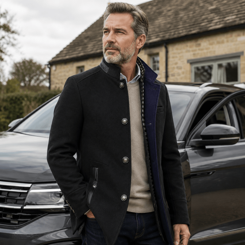 Men's Pea Coat | Tailored Fit & Warm