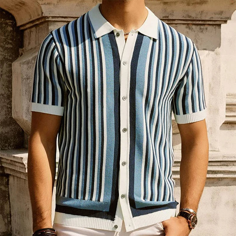 Men's Polo Shirt | Ribbed Collar Detail