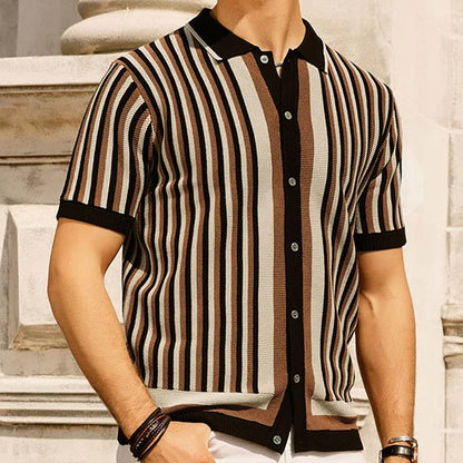 Men's Polo Shirt | Ribbed Collar Detail