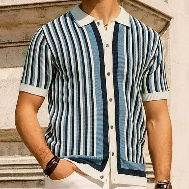Men's Polo Shirt | Ribbed Collar Detail
