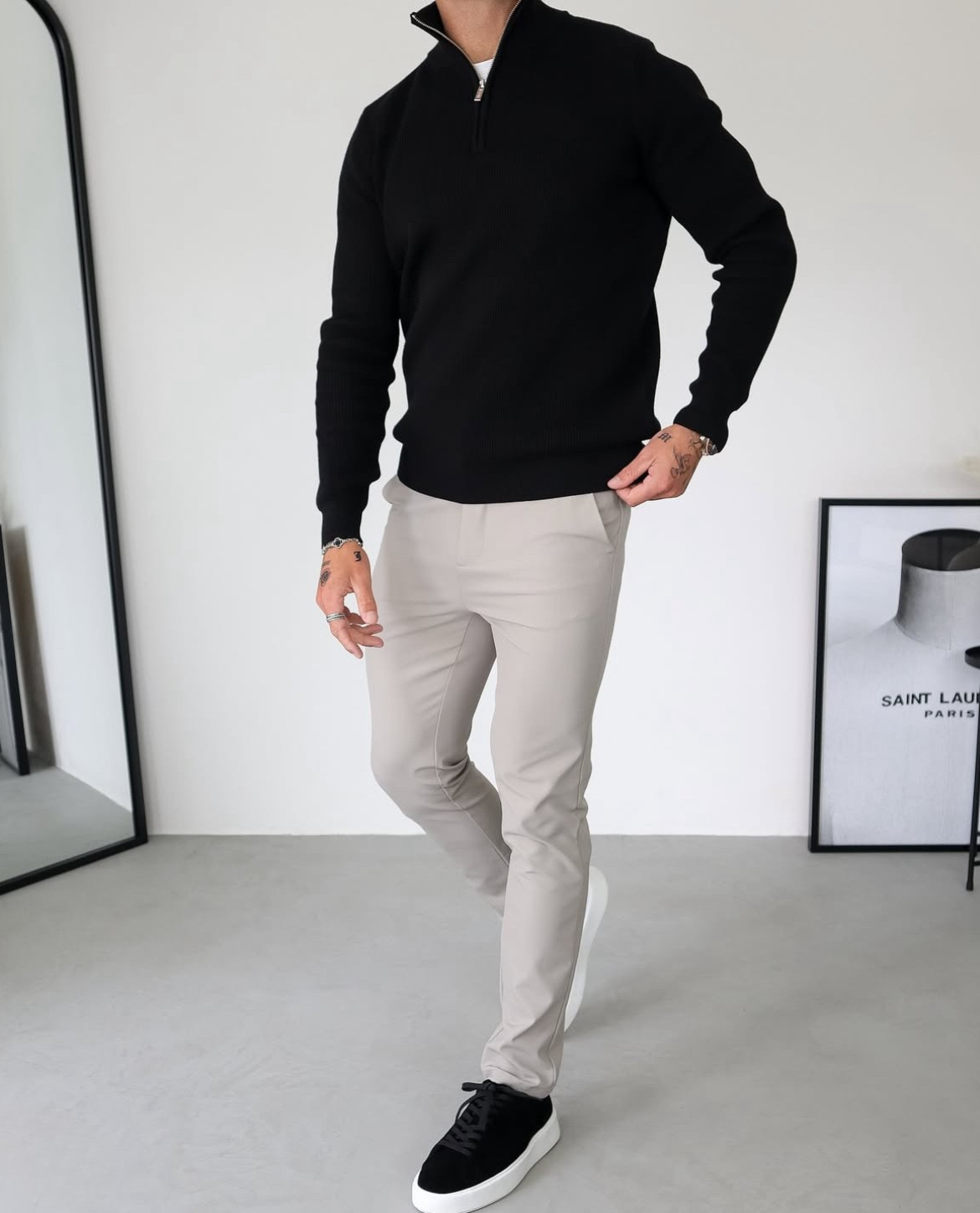 Men's Quarter Zip Sweater | Lightweight & Breathable