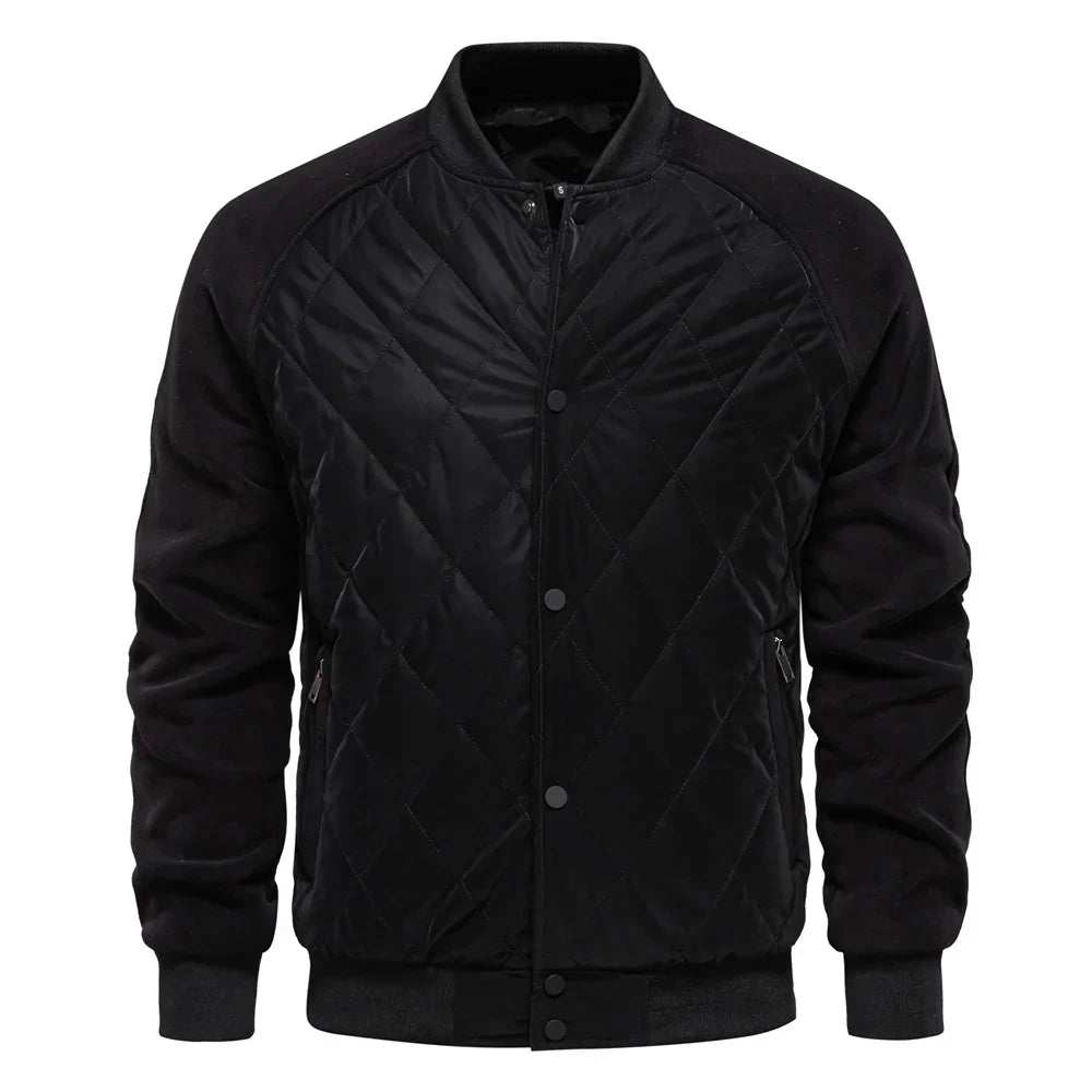 Men's Quilted Bomber Jacket | Padded & Warm