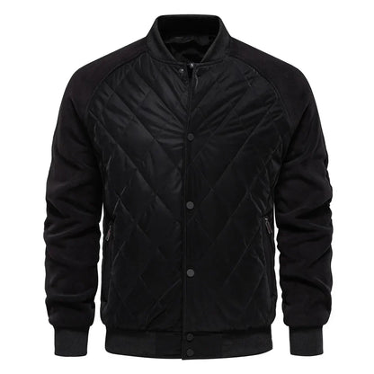 Men's Quilted Bomber Jacket | Padded & Warm
