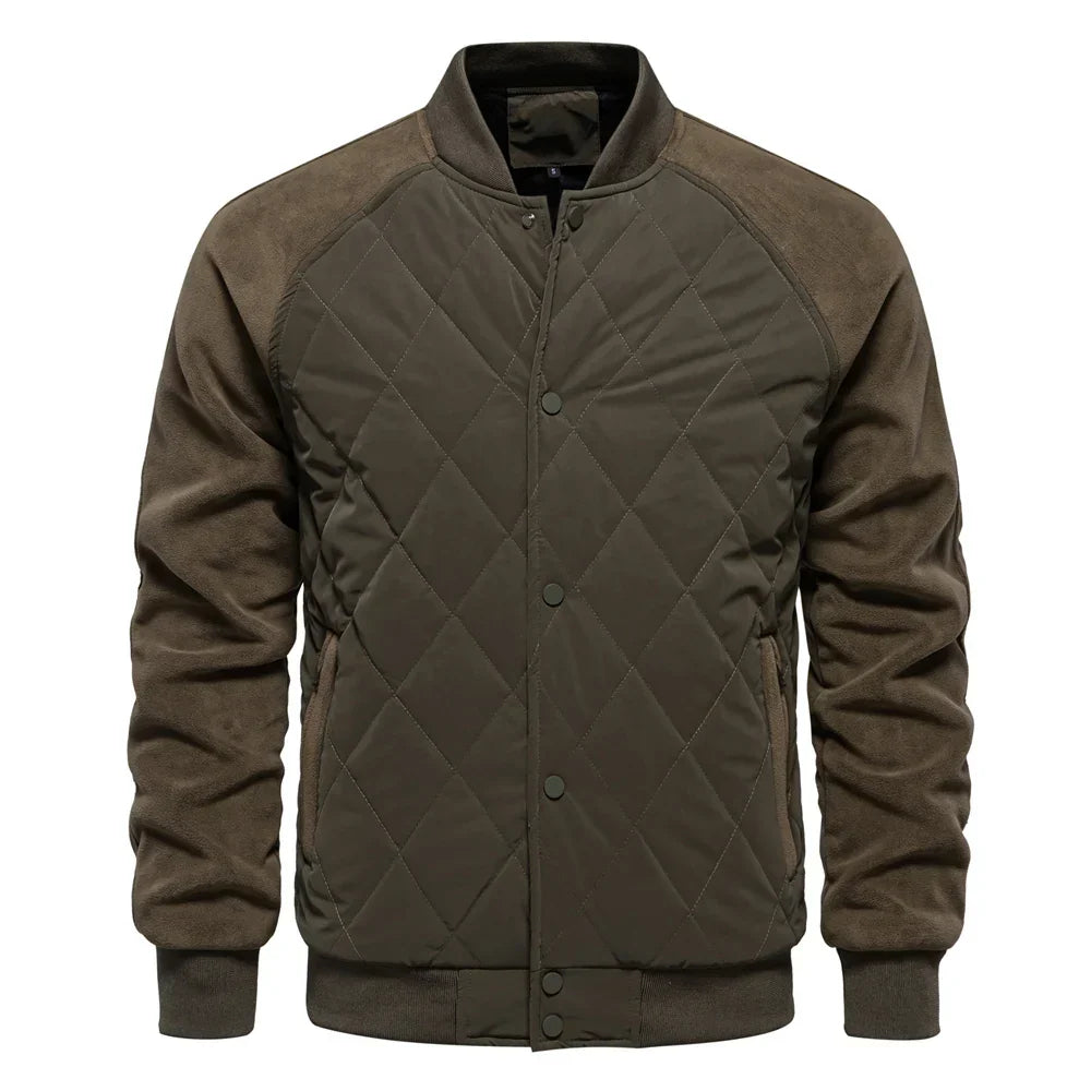 Men's Quilted Bomber Jacket | Padded & Warm