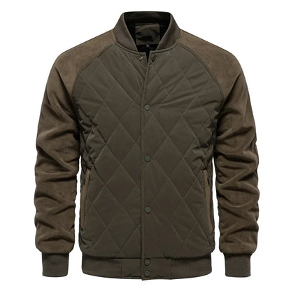 Men's Quilted Bomber Jacket | Padded & Warm
