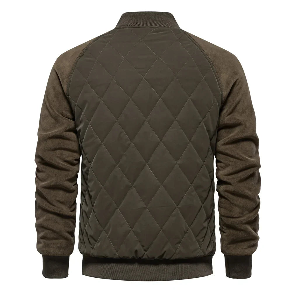 Men's Quilted Bomber Jacket | Padded & Warm