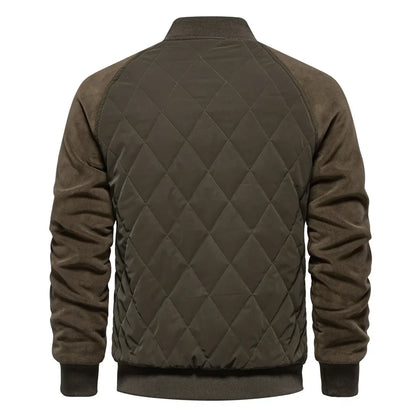 Men's Quilted Bomber Jacket | Padded & Warm