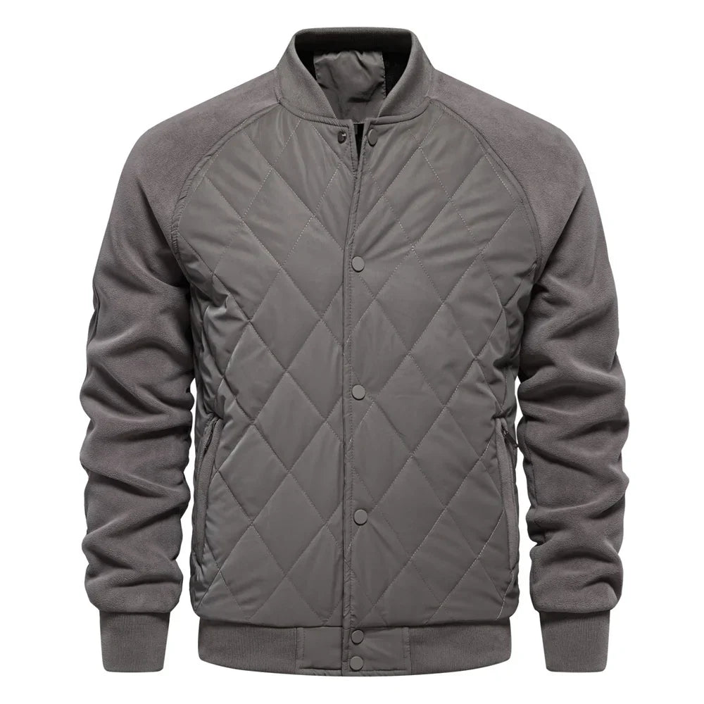 Men's Quilted Bomber Jacket | Padded & Warm