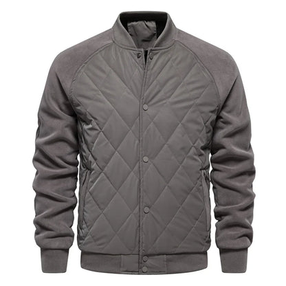Men's Quilted Bomber Jacket | Padded & Warm