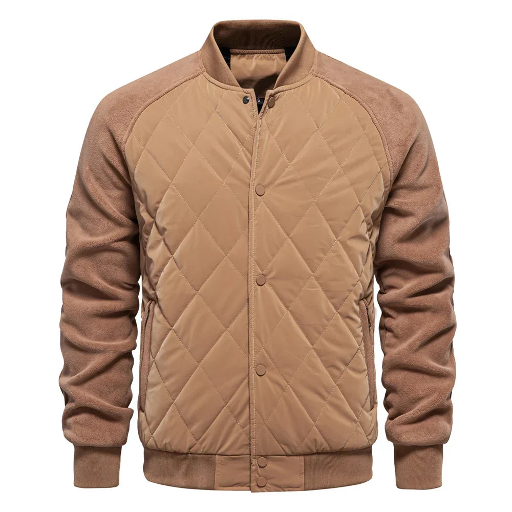 Men's Quilted Bomber Jacket | Padded & Warm