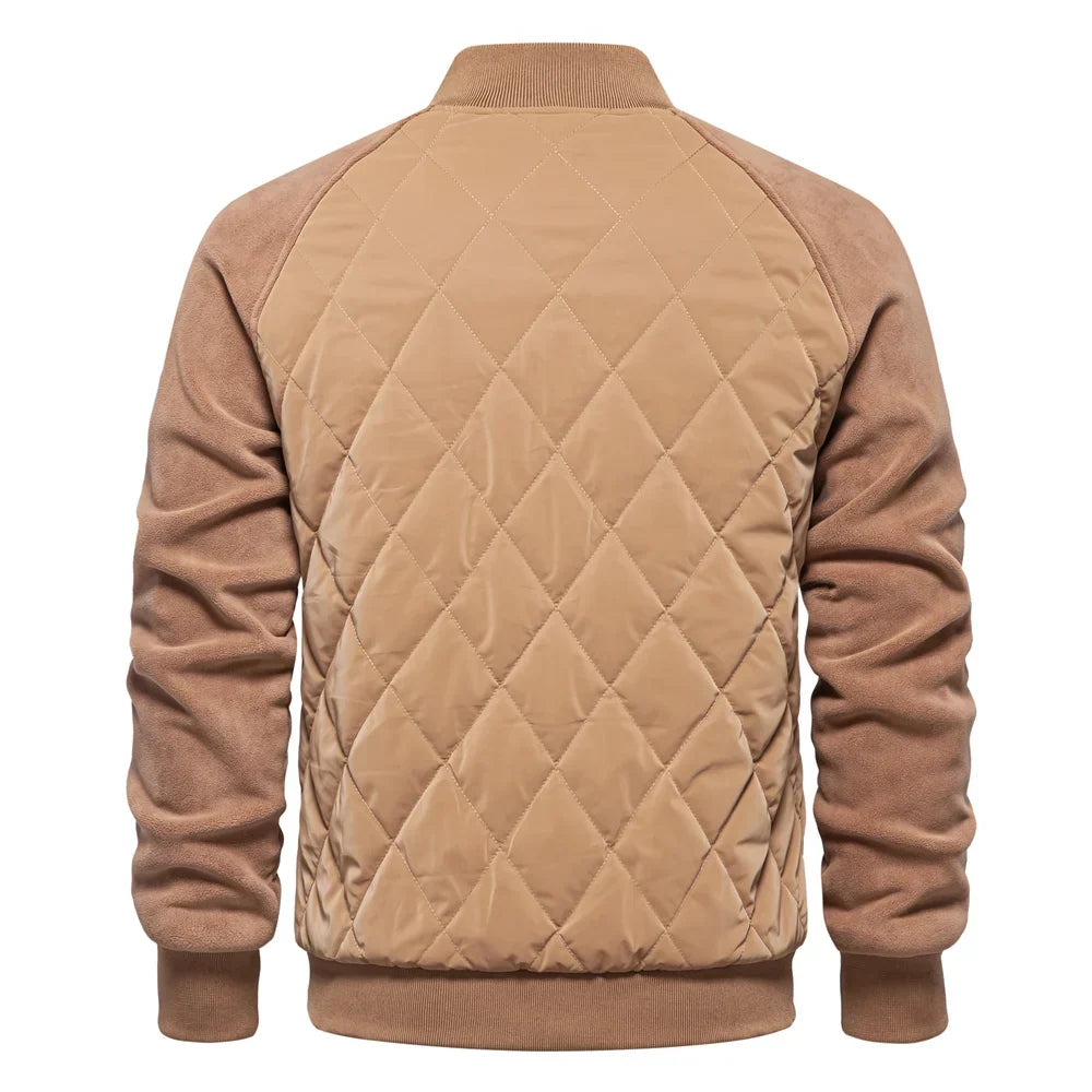 Men's Quilted Bomber Jacket | Padded & Warm
