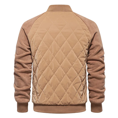 Men's Quilted Bomber Jacket | Padded & Warm