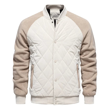 Men's Quilted Bomber Jacket | Padded & Warm