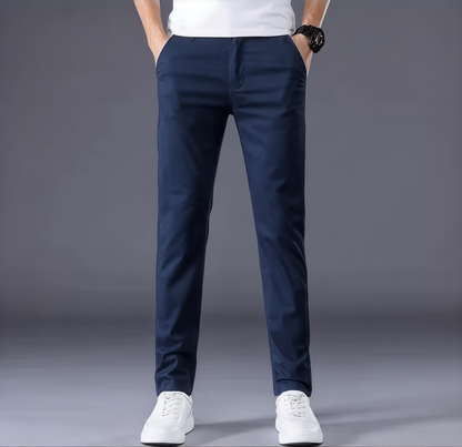 Men's Slim Fit Dress Trousers for Office and Events