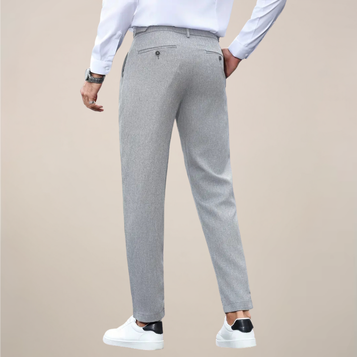 Men’s Slim Fit Pleated Trousers – Stylish Dress Pants for Business & Formal Events
