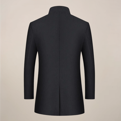 Men’s Slim Fit Winter Coat with Stand Collar
